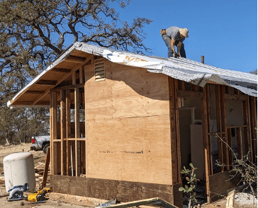 Roof repairs at Far View Ranch
